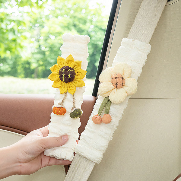 Chubbyjoy Cute Plush Vehicle Seat Belt Cover Backpack Strap Shoulder Protector