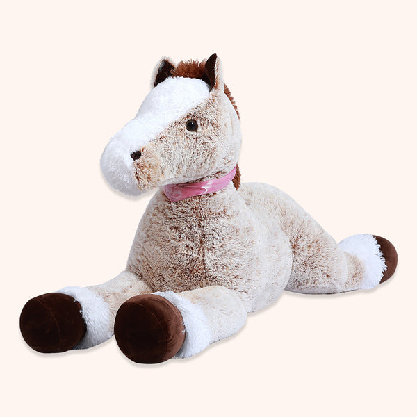 chubbyjoy Giant Plush Toys Stuffed Animals Horse Brown