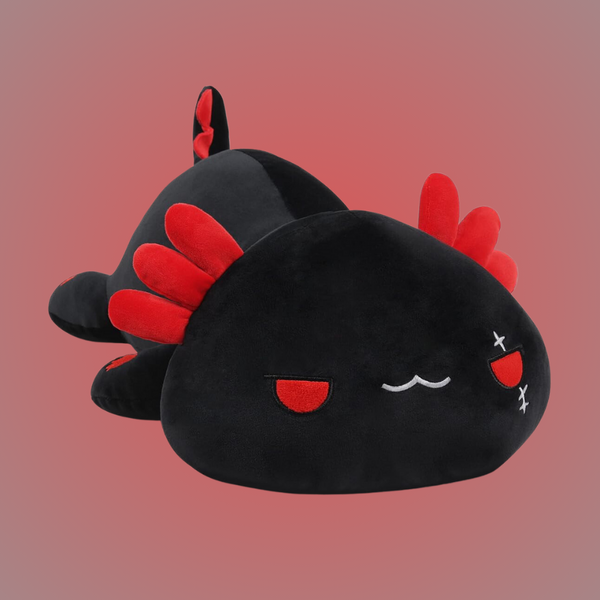 Chubbyjoy Plush Pillow Prone Axolotl Black