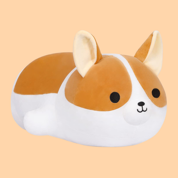 chubbyjoy Plush Corgi Dog Shiba Inu Dog Plush Pillow Stuffed Animal Corgi Kids Plush Toy Pillow