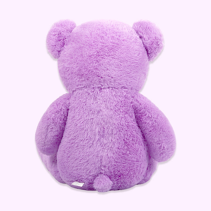 chubbyjoy 1.1m/1.2m/1.4m Giant Teddy Bear with Checkered Tie Purple