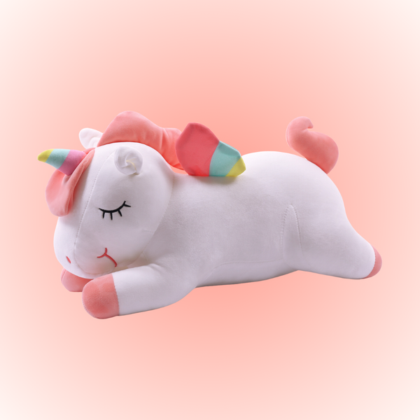 chubbyjoy Soft Plush Toy Stuffed Animal Plush  Pillow Unicorn White