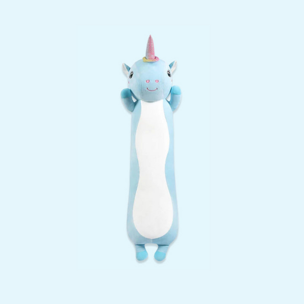 chubbyjoy Stuffed Animals Plush Pillow Unicorn Blue