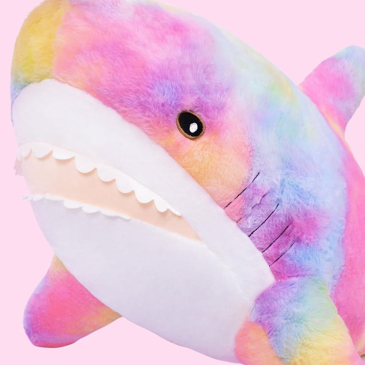 Chubbyjoy  Plush Shark Toy Stuffed Animal Toy Mom Shark and 5 Babies Colorful Shark 5 in 1 (100cm/39.3in)