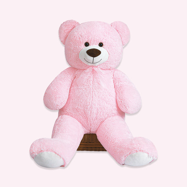 chubbyjoy Teddy Bear with Ribbon Tie  Pink