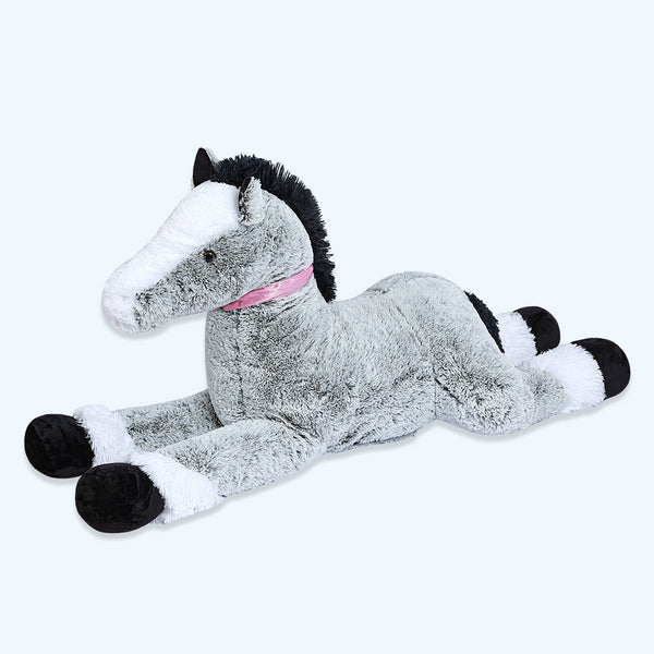 chubbyjoy Giant Plush Toys Stuffed Animals Horse Grey