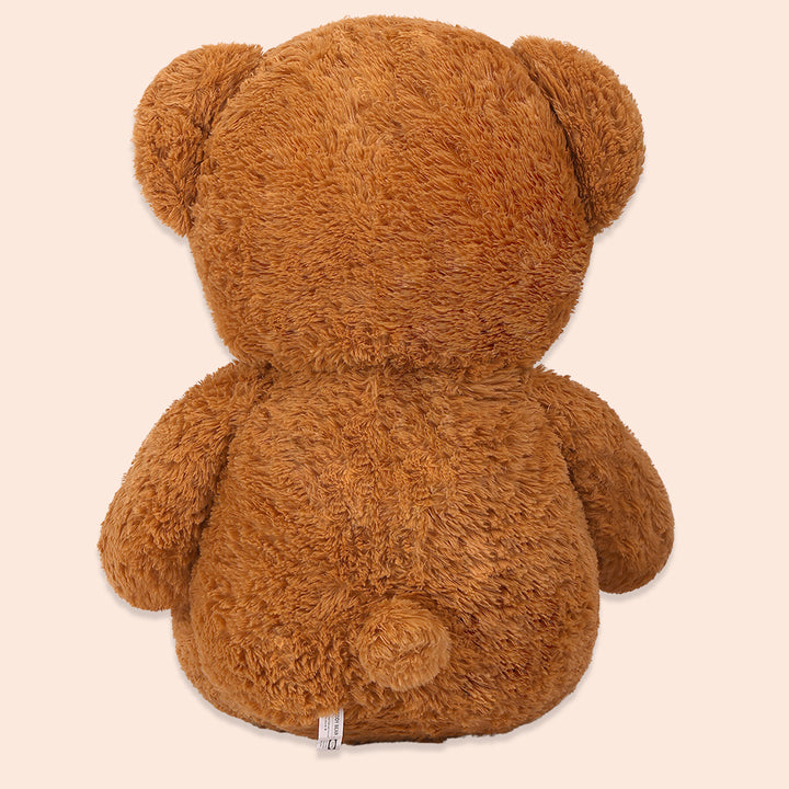 chubbyjoy 1.1m/1.2m/1.4m Giant Teddy Bear with Checkered Tie Dark Brown