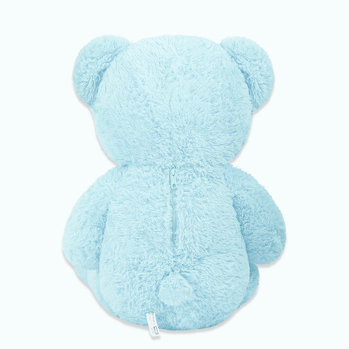 chubbyjoy 1.1m/1.2m/1.4m Giant Teddy Bear with Checkered Tie Light Blue