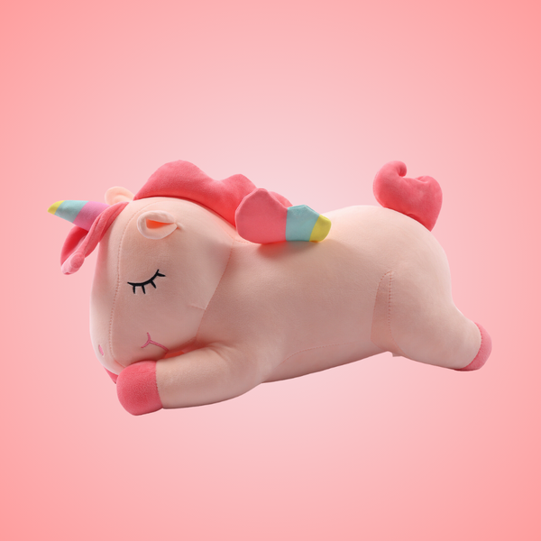 chubbyjoy Soft Plush Toy Stuffed Animal Plush  Pillow Unicorn Pink