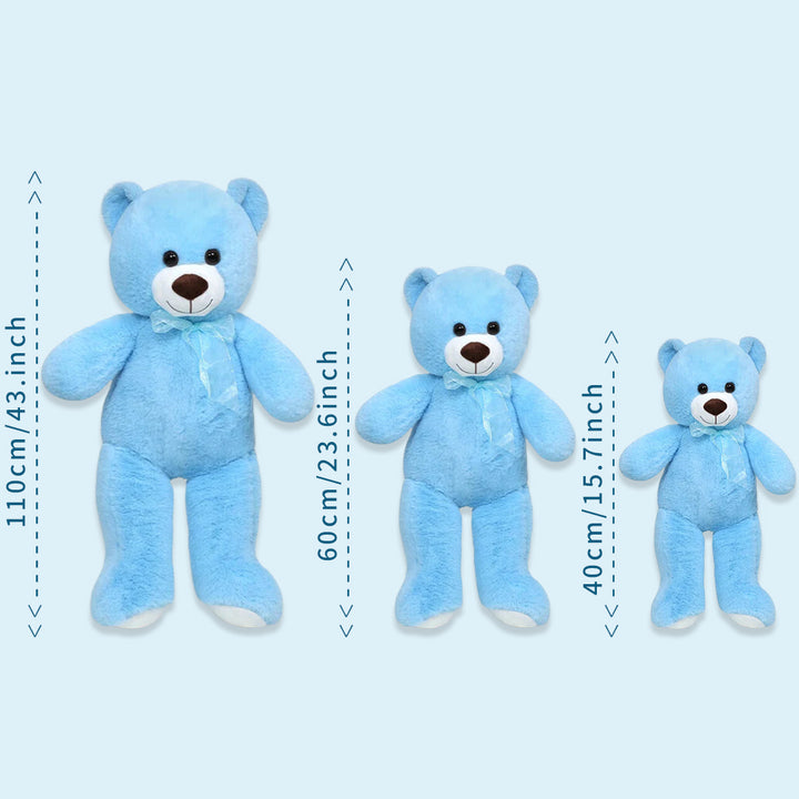 chubbyjoy   Teddy Bear with Ribbon Tie  Blue