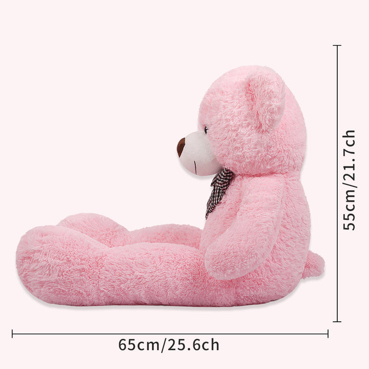 chubbyjoy 1.1m/1.2m/1.4m Giant Teddy Bear with Checkered Tie  Pink