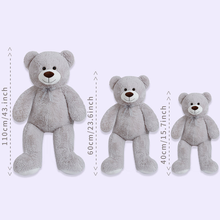 chubbyjoy   Teddy Bear with Ribbon Tie Grey