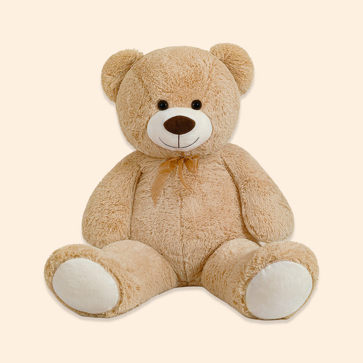 chubbyjoy   Teddy Bear with Ribbon Tie  Light Brown