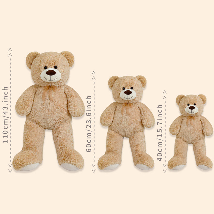 chubbyjoy   Teddy Bear with Ribbon Tie  Light Brown