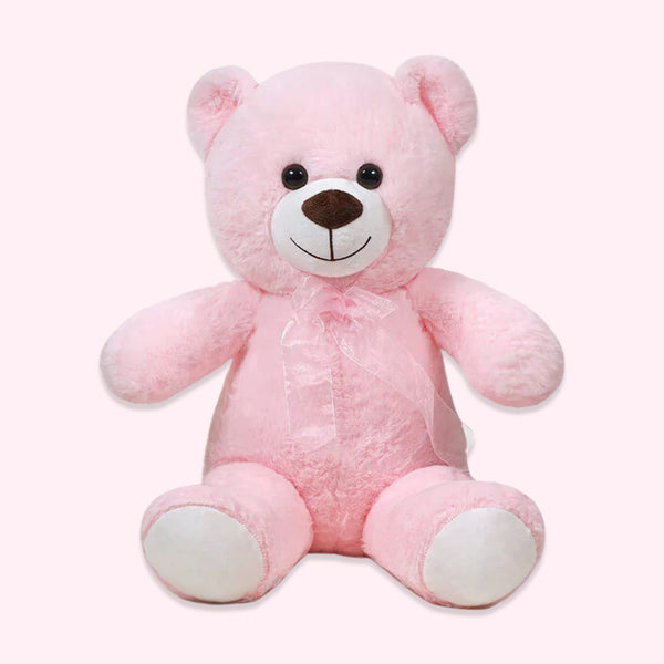 chubbyjoy Teddy Bear with Ribbon Tie  Pink