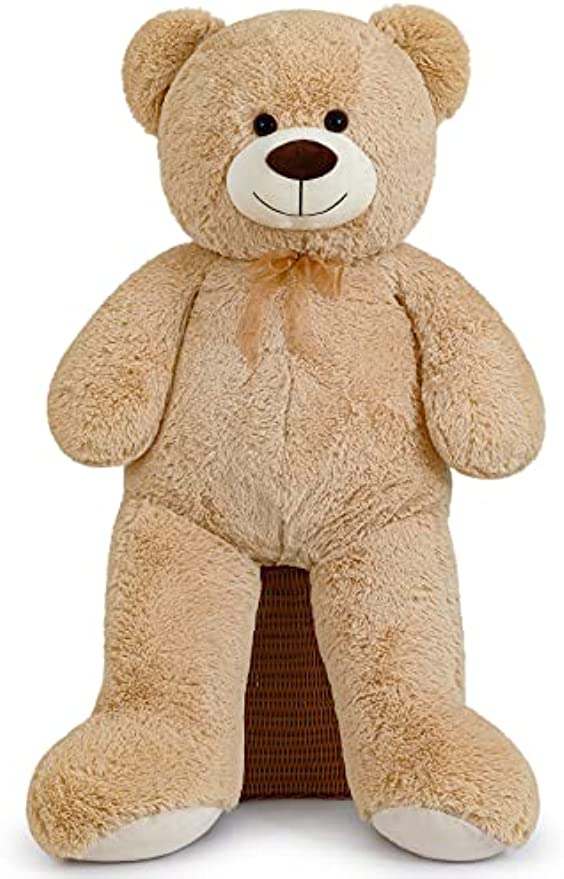 chubbyjoy   Teddy Bear with Ribbon Tie  Light Brown