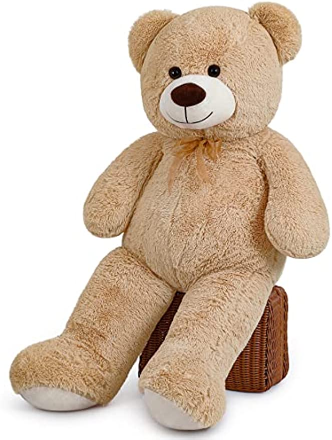 chubbyjoy   Teddy Bear with Ribbon Tie  Light Brown