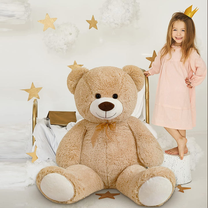 chubbyjoy   Teddy Bear with Ribbon Tie  Light Brown