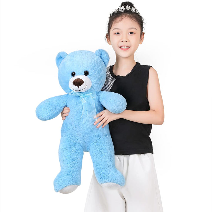 chubbyjoy   Teddy Bear with Ribbon Tie  Blue