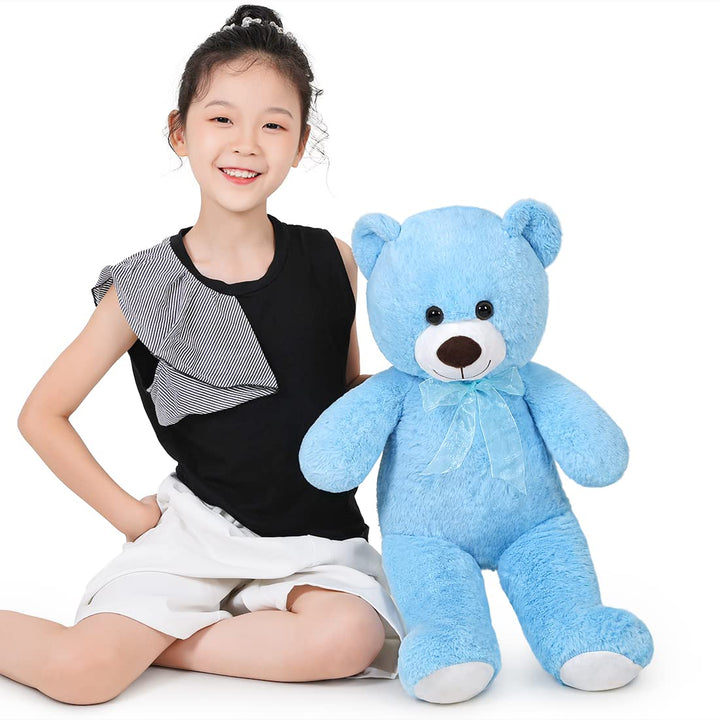 chubbyjoy   Teddy Bear with Ribbon Tie  Blue