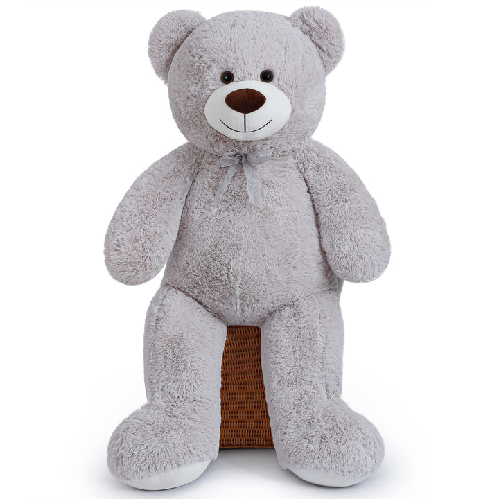 chubbyjoy   Teddy Bear with Ribbon Tie Grey