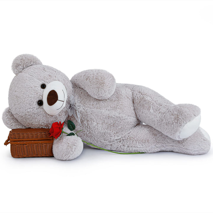 chubbyjoy   Teddy Bear with Ribbon Tie Grey